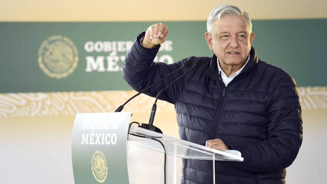 El presidente Andrés Manuel López Obrador durante la revisión de avances del Programa Nacional de Reconstrucción