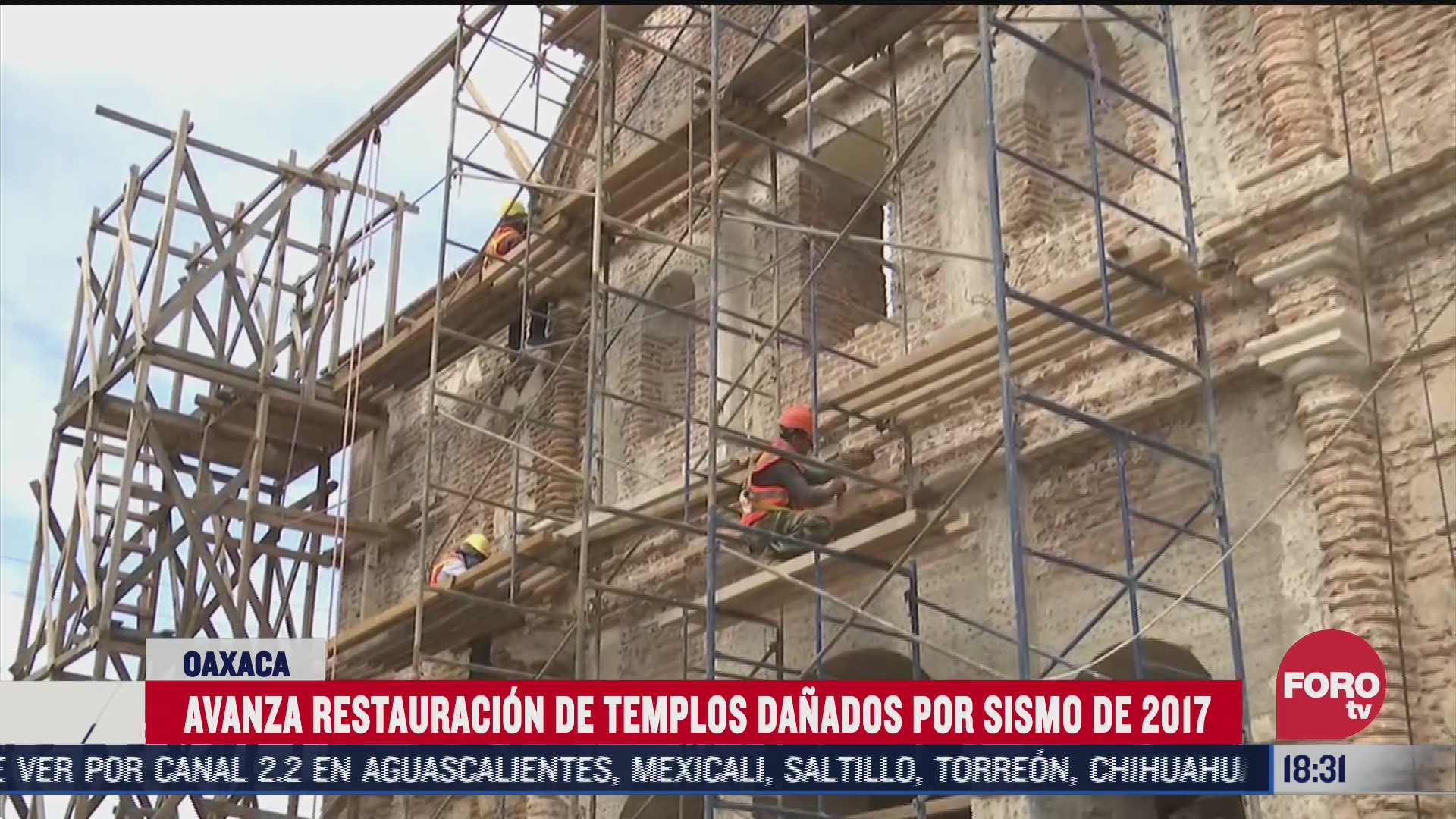 avanza reconstruccion de templos danados por sismo de