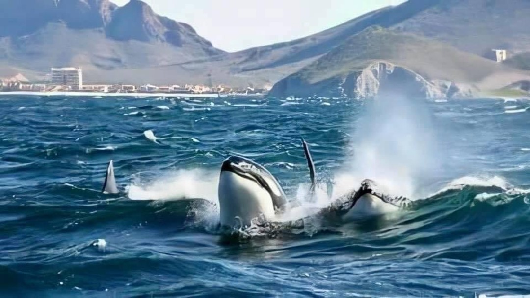 Captan a familia de orcas en el Mar de Cortés, Sonora