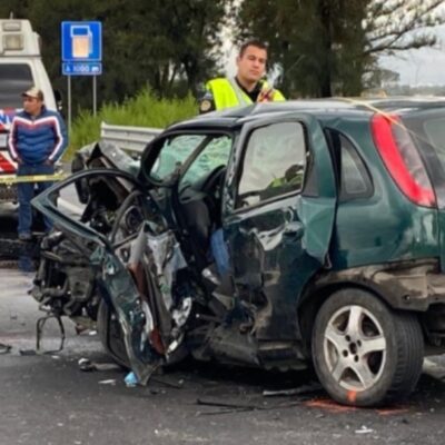 Muere una persona tras aparatoso choque en la autopista Peñón-Texcoco