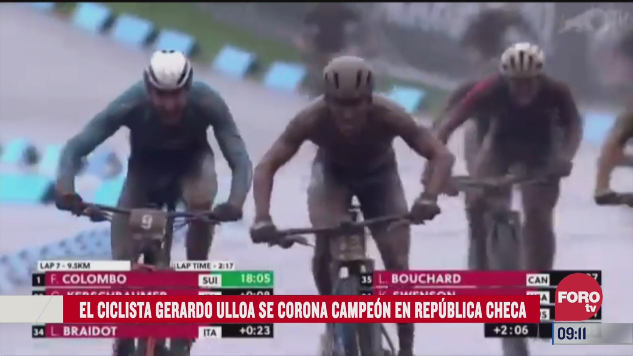 ciclista gerardo ulloa campeon en prueba short track en republica checa