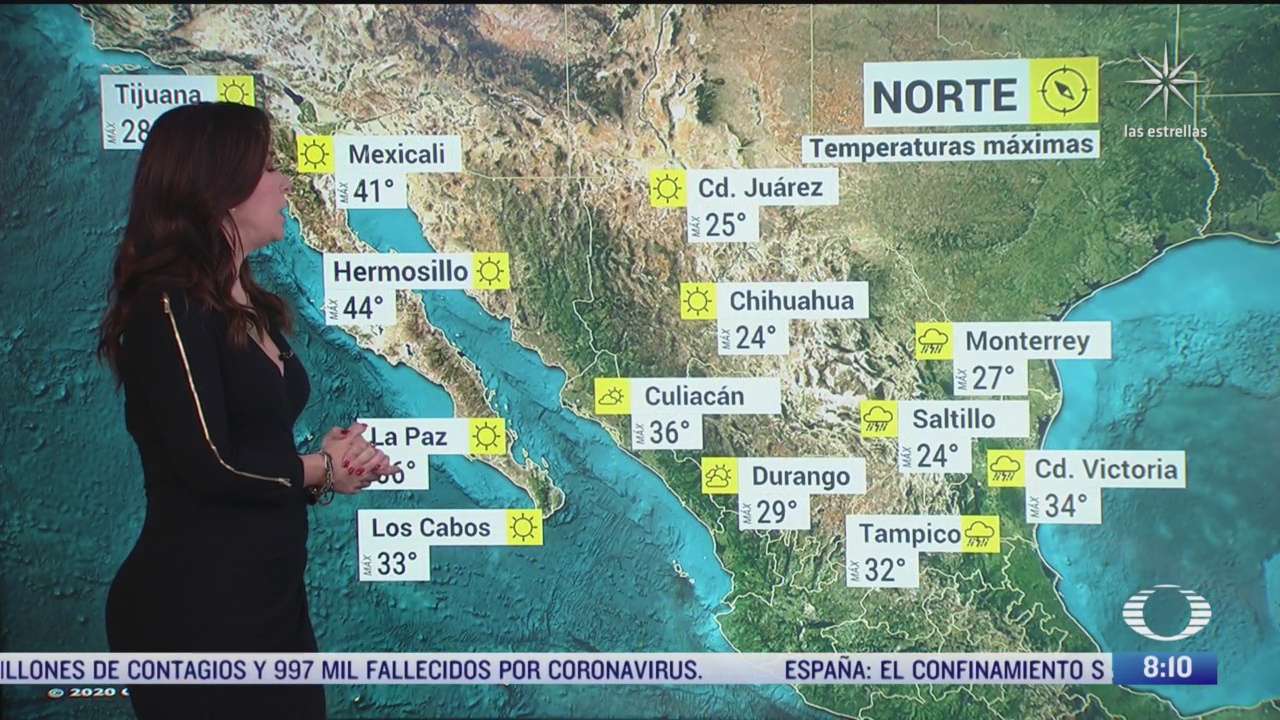 clima al aire frente frio 4 provocara lluvias y bajas temperaturas en mexico