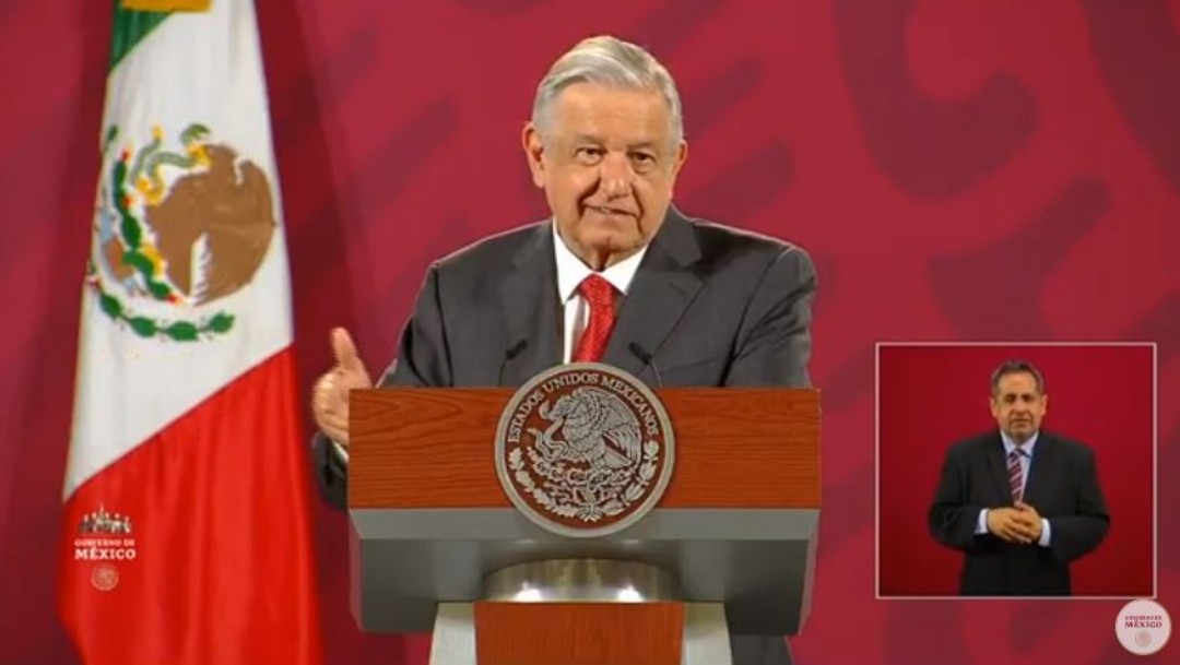 El presidente de México, Andrés Manuel López Obrador (AMLO), en conferencia de prensa matutina,