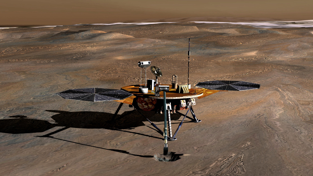 Detectan lagos de agua salada en Marte