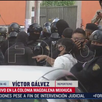 Detienen a un hombre en operativo en Magdalena Mixhuca