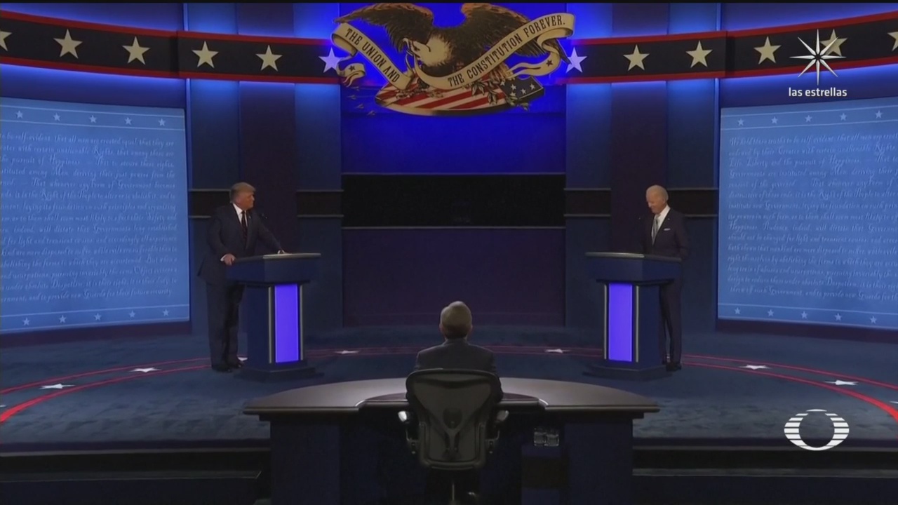 donald trump y joe biden se enfrentan en un primer debate presidencial en eeuu