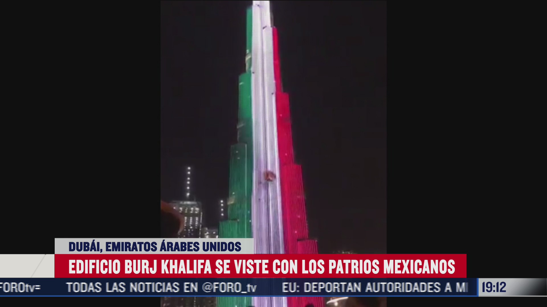 el burj khalifa el edificio mas alto del mundo se ilumina con los colores de mexico