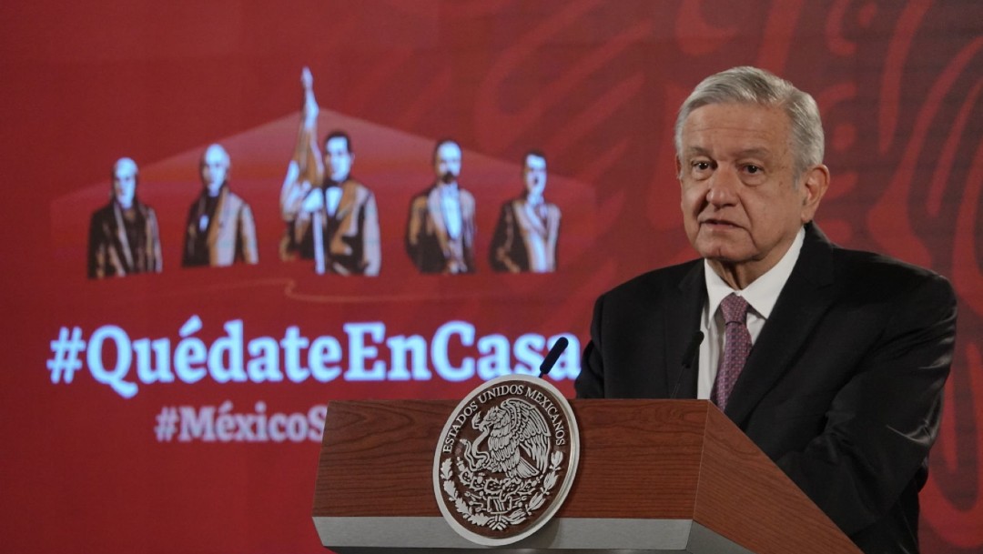 El presidente López Obrador en conferencia