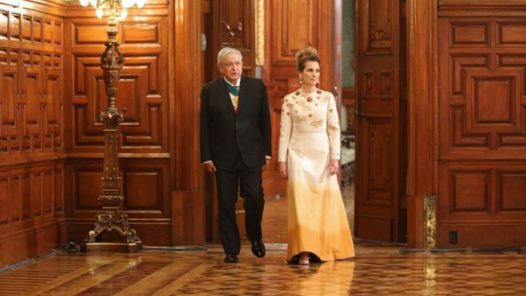 El presidente López Obrador y su esposa Beatriz Gutiérrez Muller