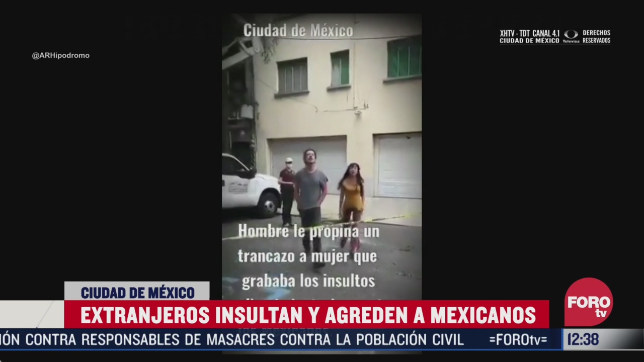 extranjeros agreden a mexicanos que se oponian al derribo de un arbol en la cdmx