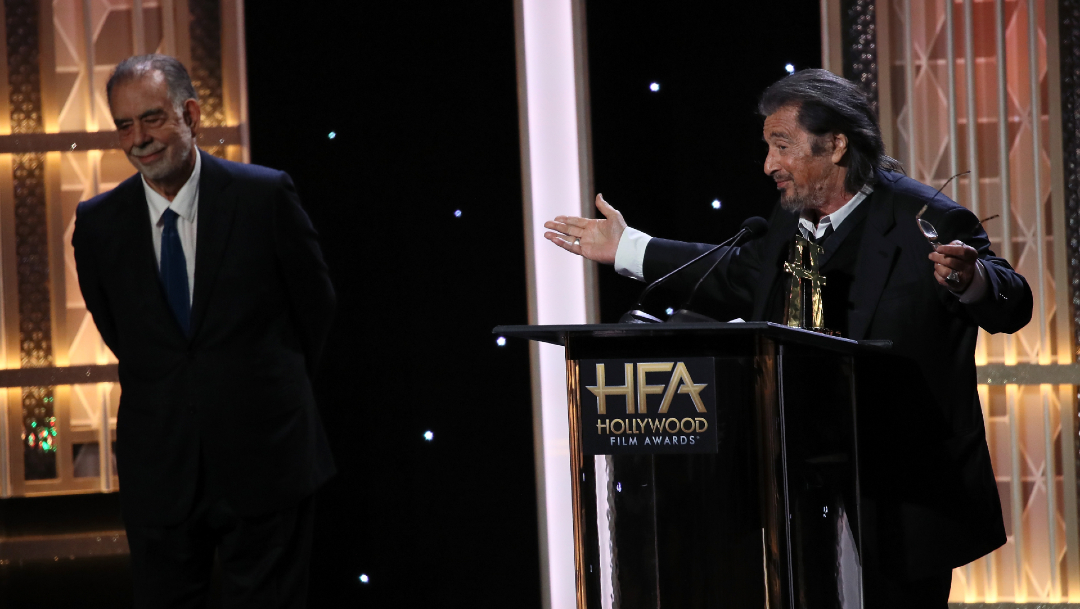 Francis Ford Coppola y el actor Al Pacino