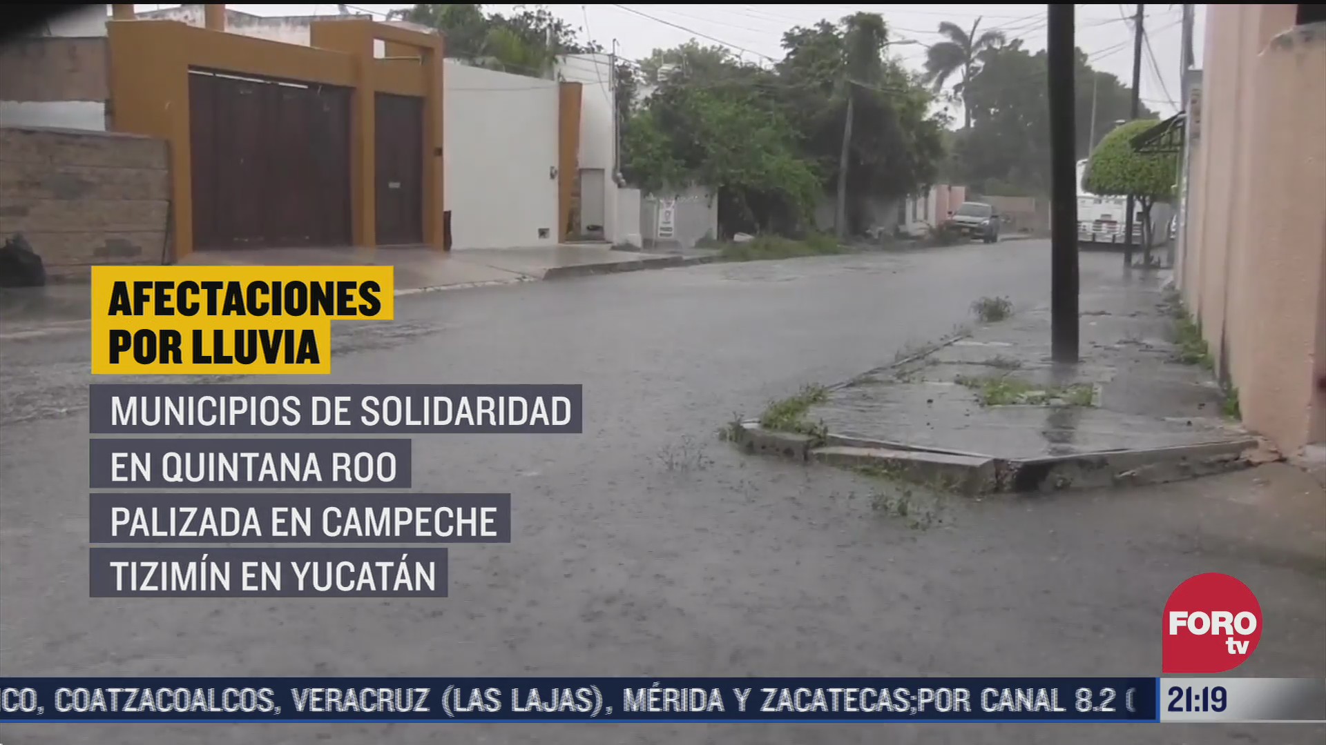 fuertes lluvias afectan toda la peninsula de yucatan