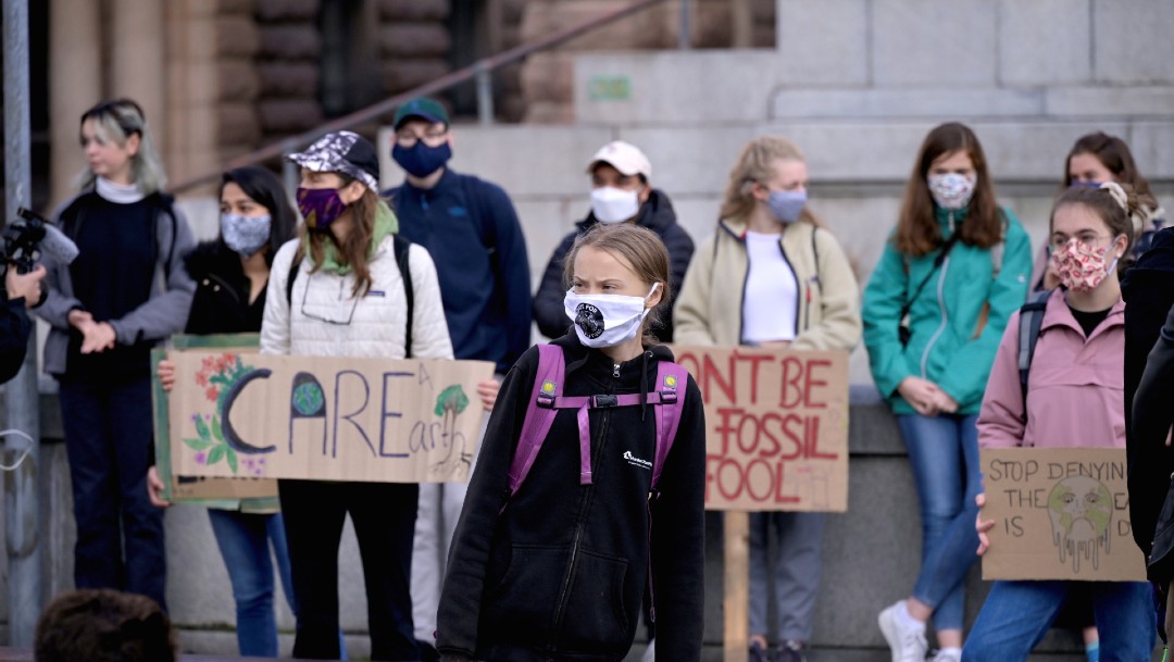 Greta Thunberg y jóvenes vuelven a protestar por el clima en Suecia
