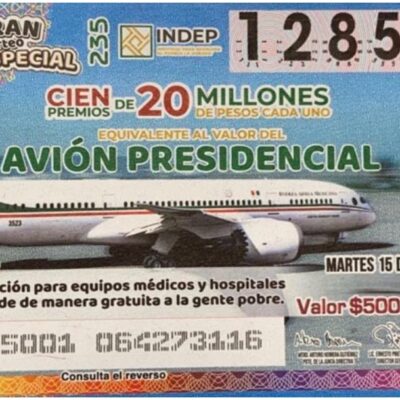 Hospital del ISSSTE en Zacatecas gana premio en rifa del avión presidencial