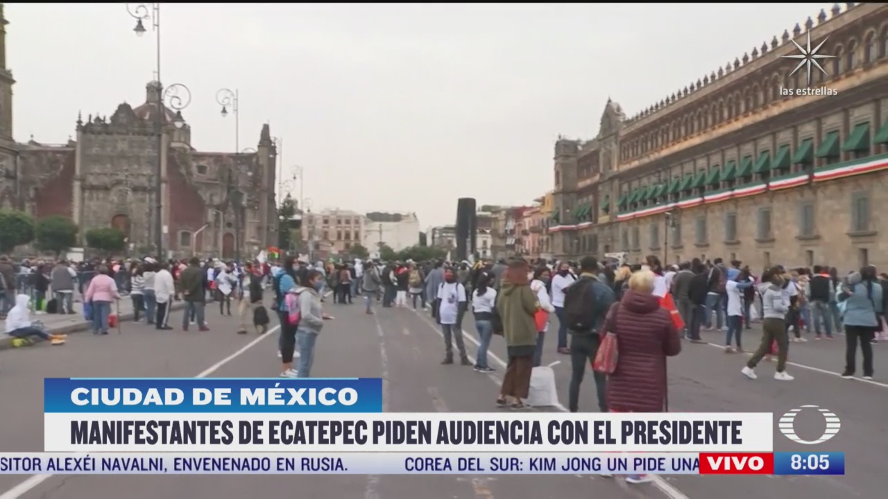 manifestantes de ecatepec piden audiencia con el presidente lopez obrador