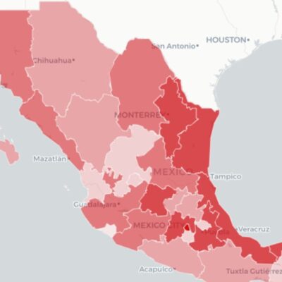 Mapa y casos de coronavirus en México del 16 de octubre de 2020