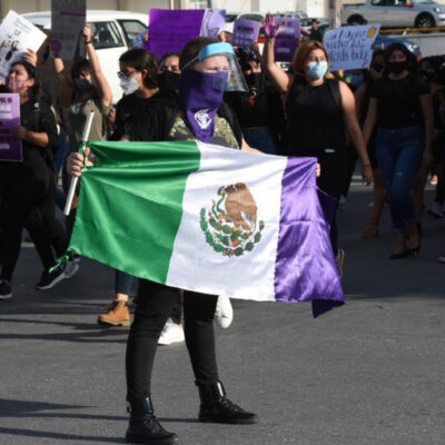Colectivos feministas protestan por violencia machista en Cancún