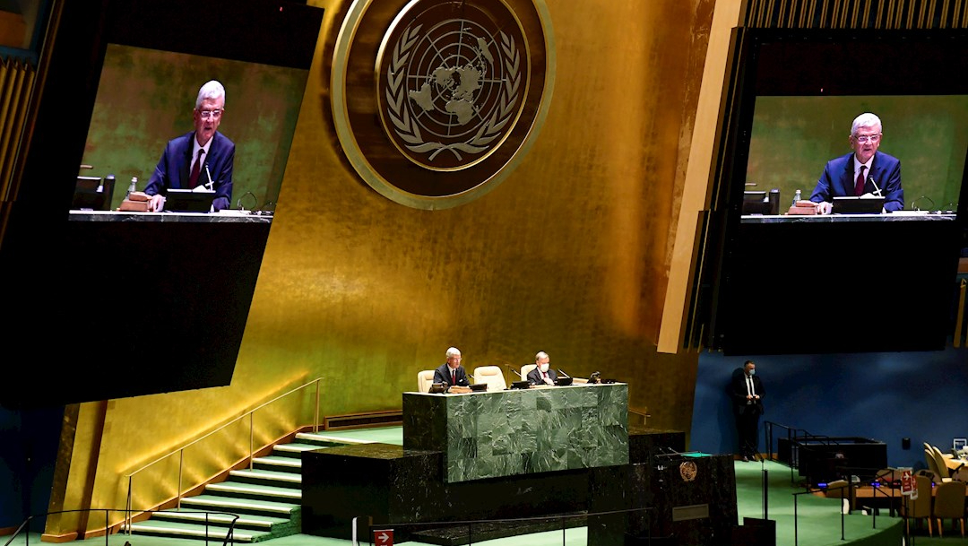 Fotografía de la inauguración de la Asamblea General de la ONU