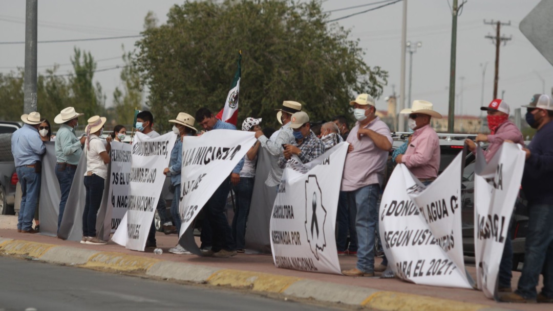 Protestas en Chihuahua por el agua en la Presa Boquilla