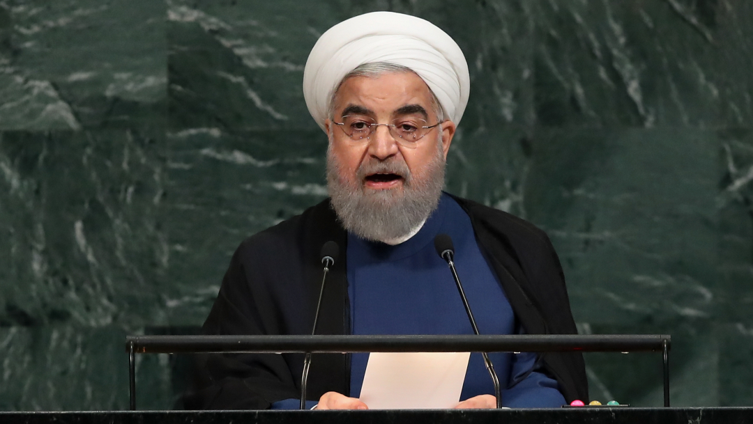 Hassan Rouhani, presidente de la República Islámica de Irán, durante la Asamblea General de las Naciones Unidas.