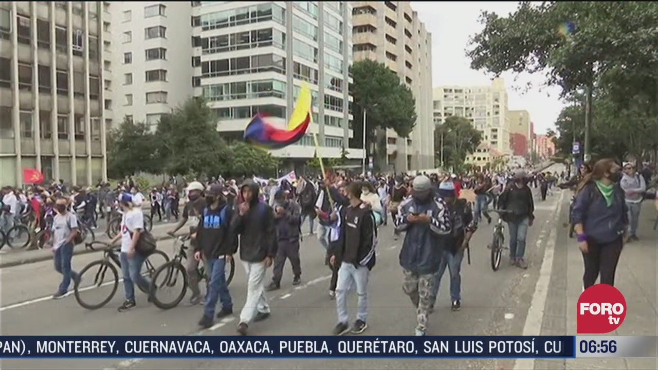 protestan contra la violencia policial en colombia