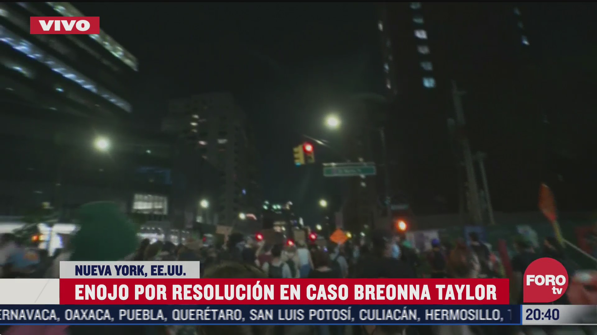 protestan en nueva york por resolucion en caso breonna yaylor