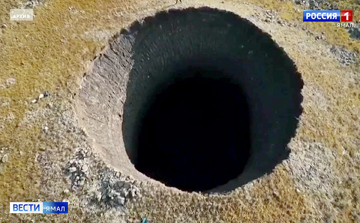 Investigadores descubrieron un enorme cráter en Siberia, Rusia, y lo llaman la nueva puerta del infierno