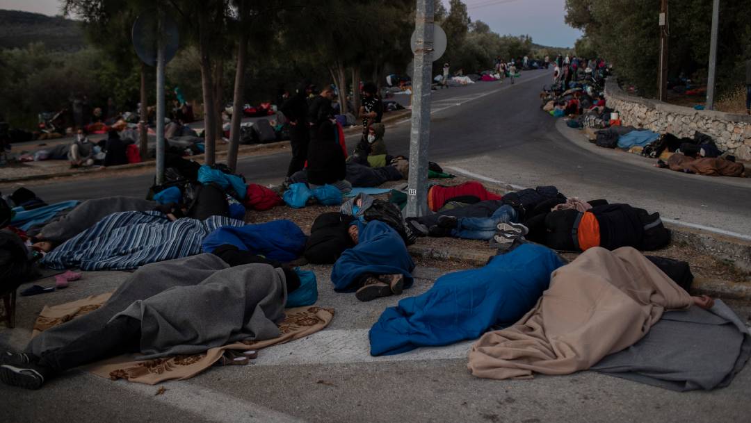 El secretario general de la ONU, Antonio Guterres, pidió a la Unión Europea solidaridad con los migrantes del campamento de Moria en la isla griega de Lesbos