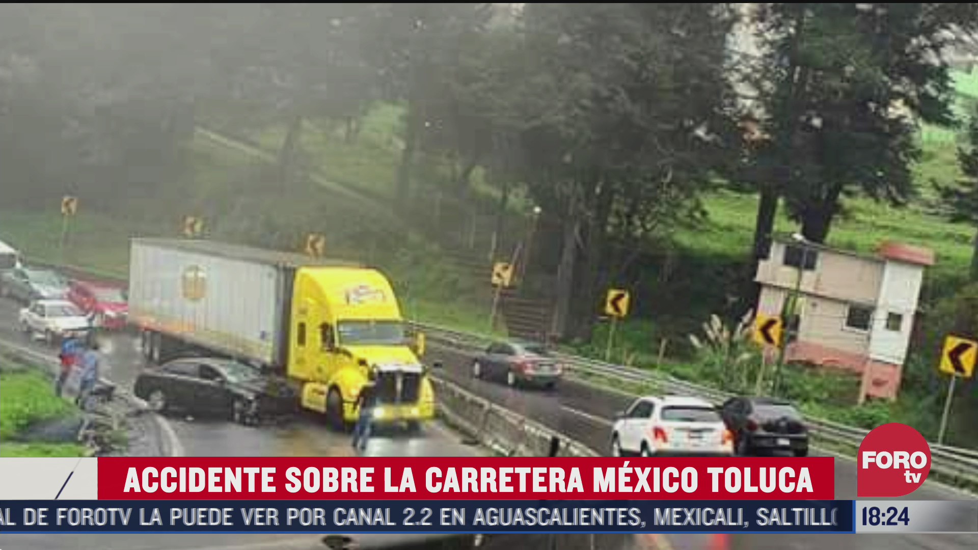 reportan accidente vial en la carretera mexico toluca