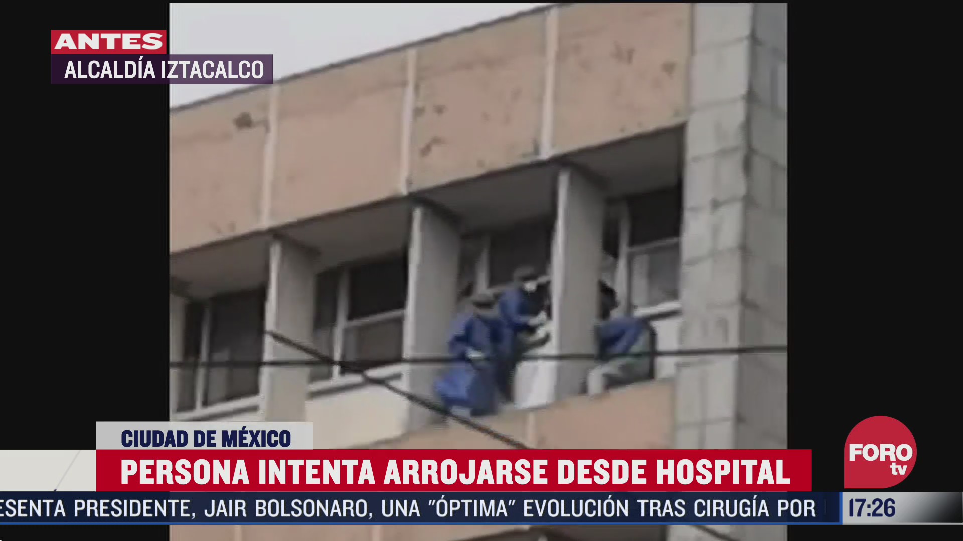 reportan intento de suicidio en hospital de azcapotzalco