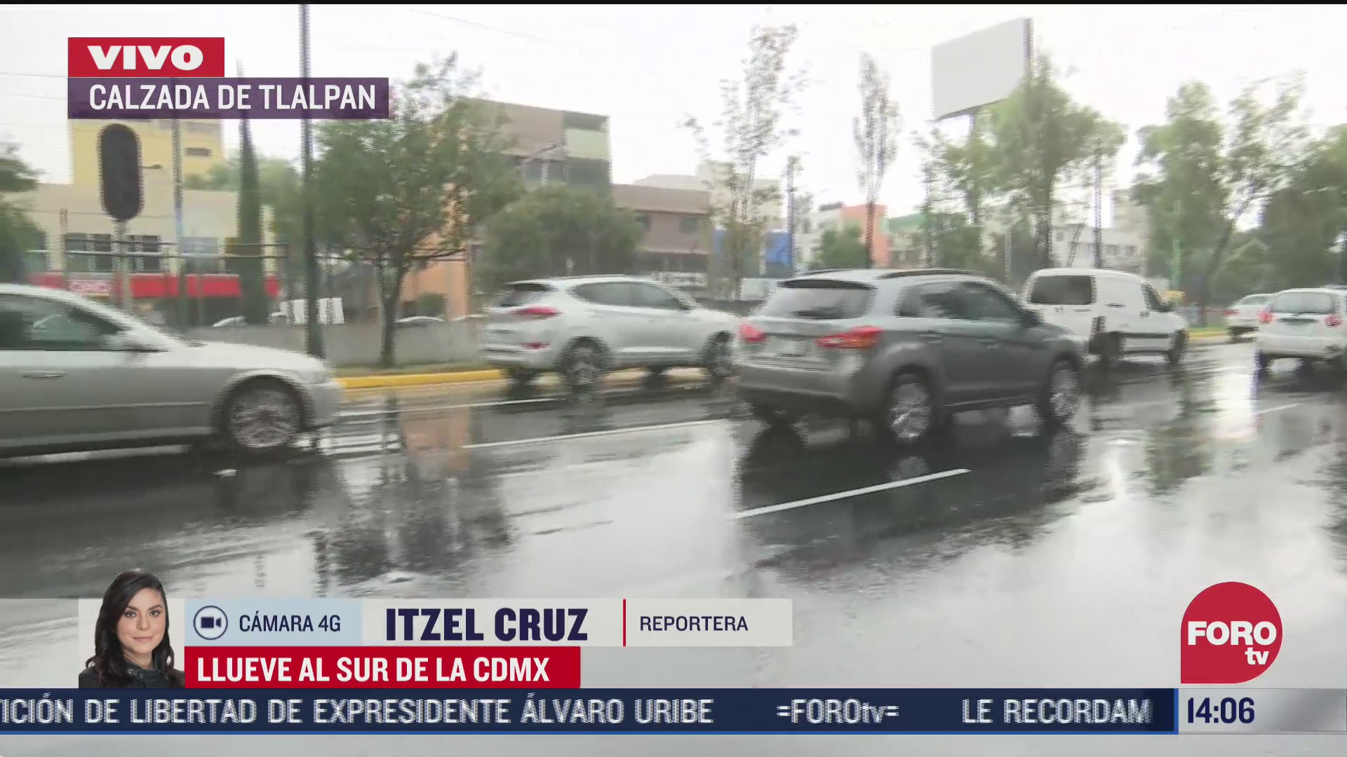 reportan lluvias en la ciudad de mexico