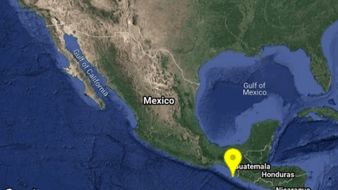 Se registra sismo de magnitud 4.6 se registra en Tapachula, Chiapas
