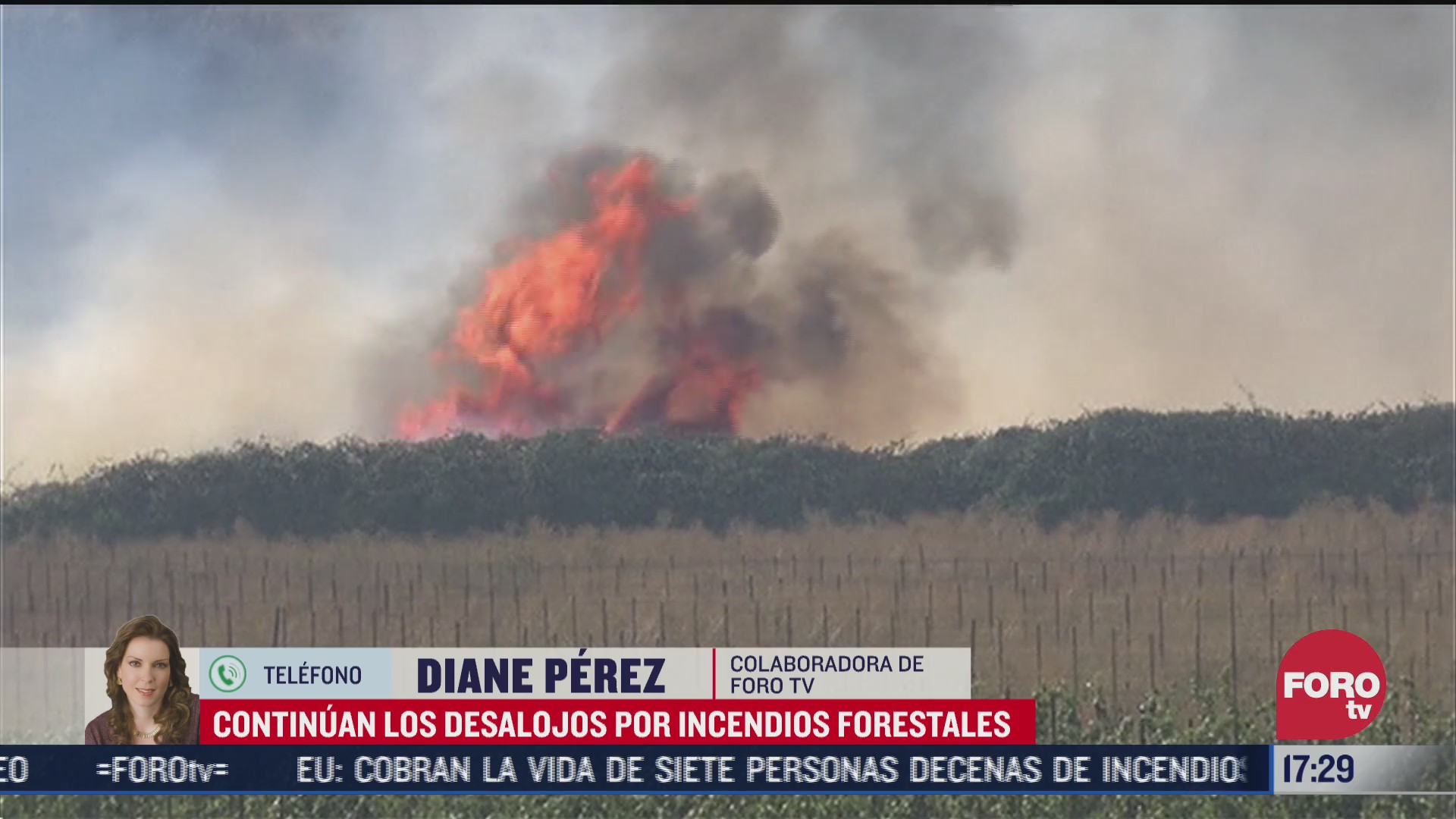 siguen desalojos en california por incendios forestales