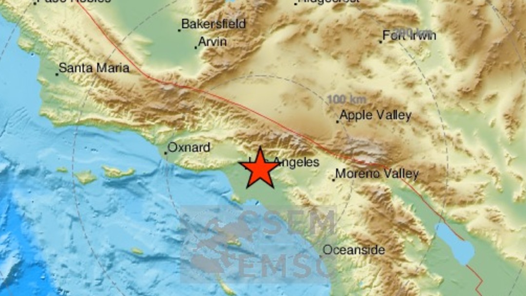 Sismo de magnitud 4.6 sacude Los Ángeles, California
