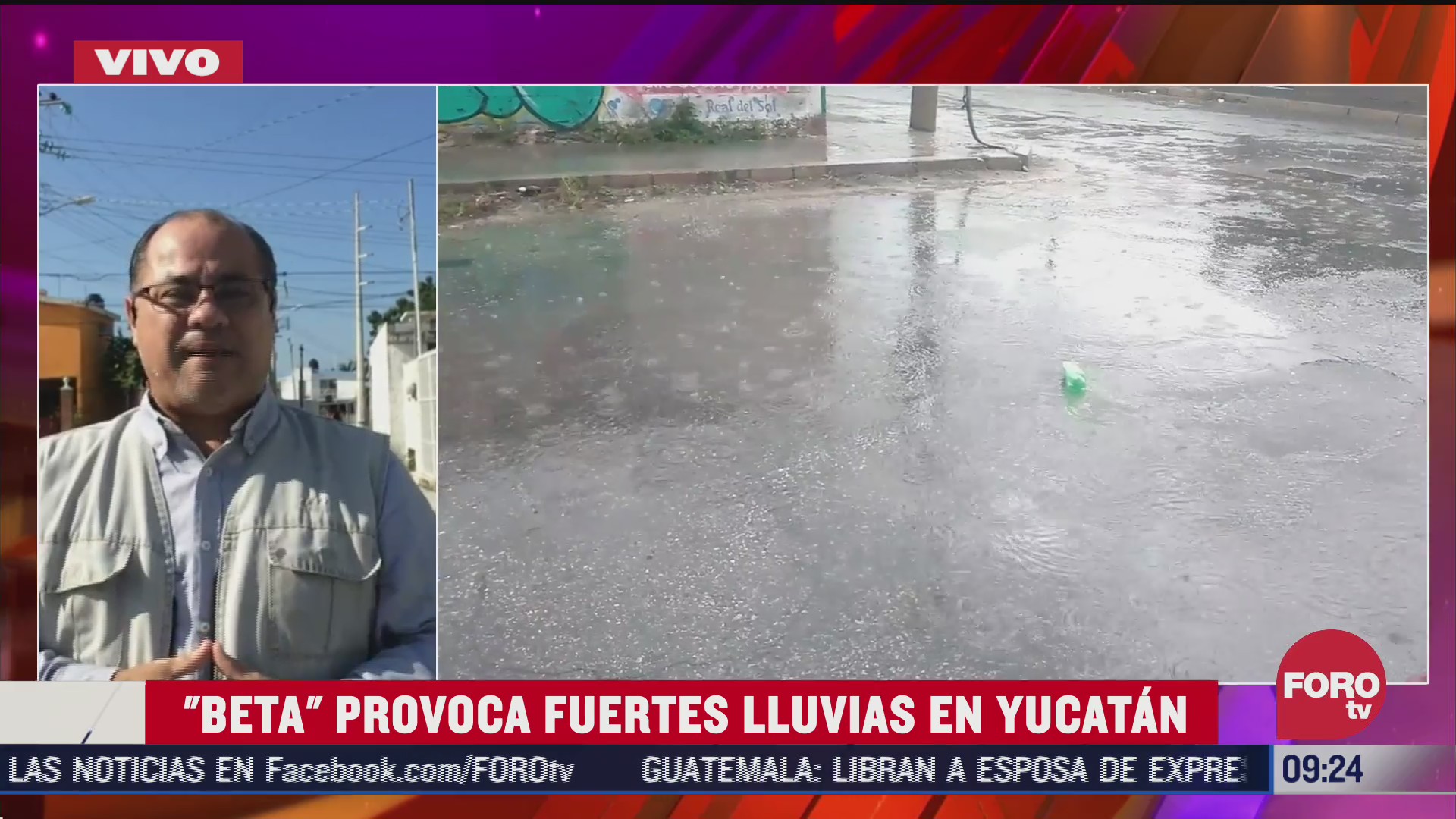 tormenta tropical beta provoca fuertes lluvias en yucatan