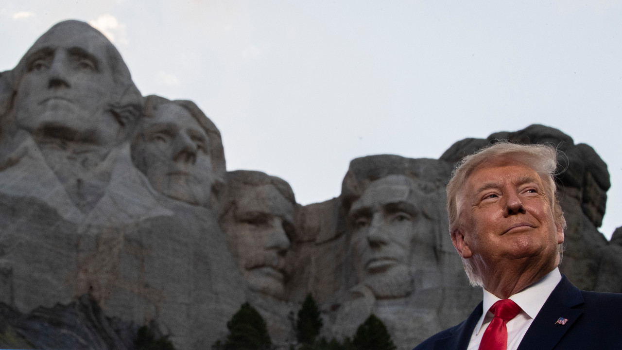 Donald Trump, Monte Rushmore, narcisismo, historia