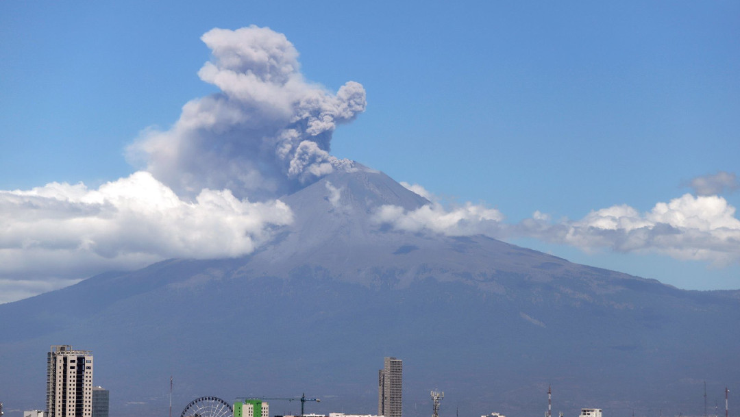 Volcán, Popocatépetl, exhalaciones, sismo