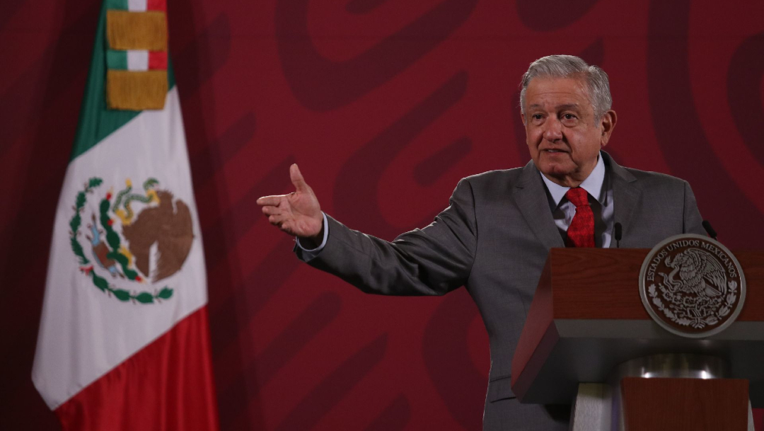 Andrés Manuel López Obrador, presidente de México, durante la conferencia matutina