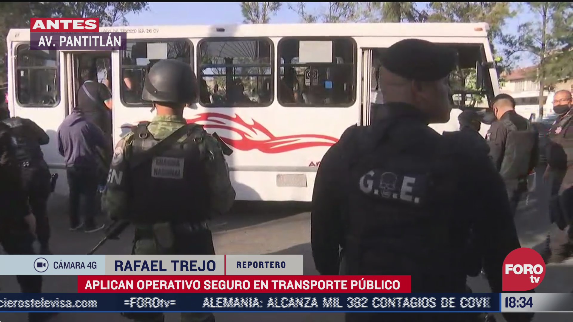 aplican operativo seguro en transporte publico en nezahualcoyotl
