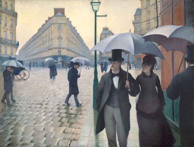 Pintura de Gustave Caillebotte, Jour de pluie à Paris