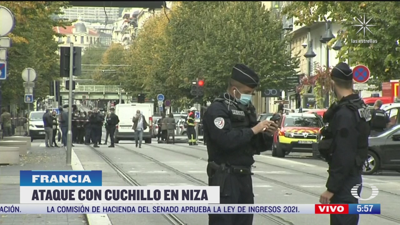 ataque con cuchillo cerca de iglesia en niza francia deja 3 muertos