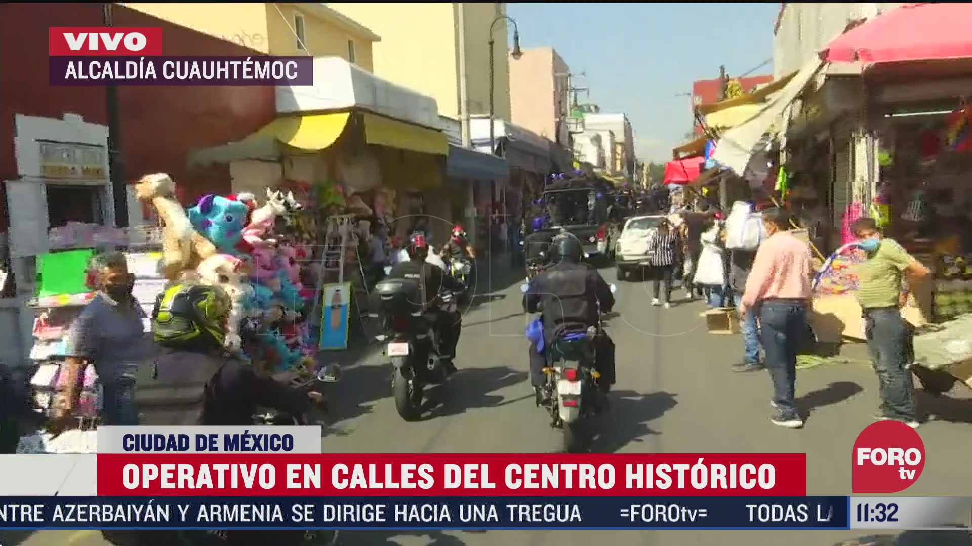 autoridades realizan operativo contra comercio informal en el centro historico cdmx