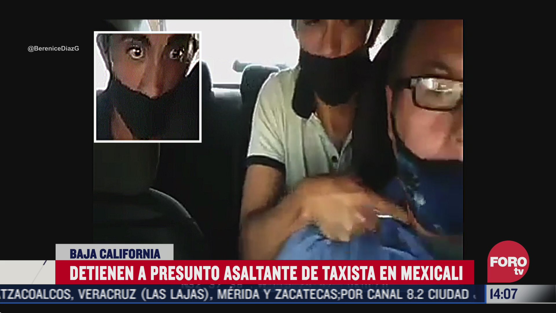 captan asalto a taxi en mexicali