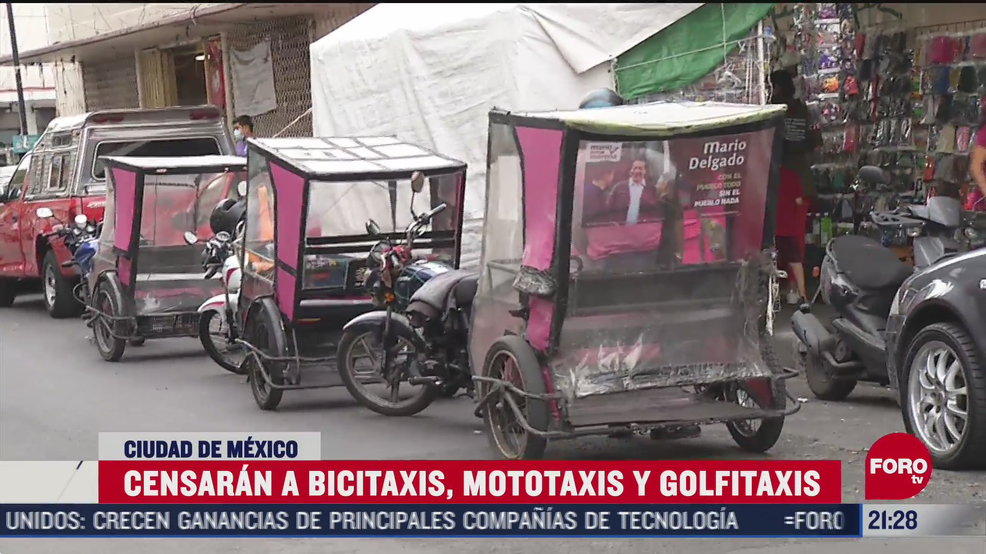 censaran a mototaxis y bicitaxis de la ciudad de mexico