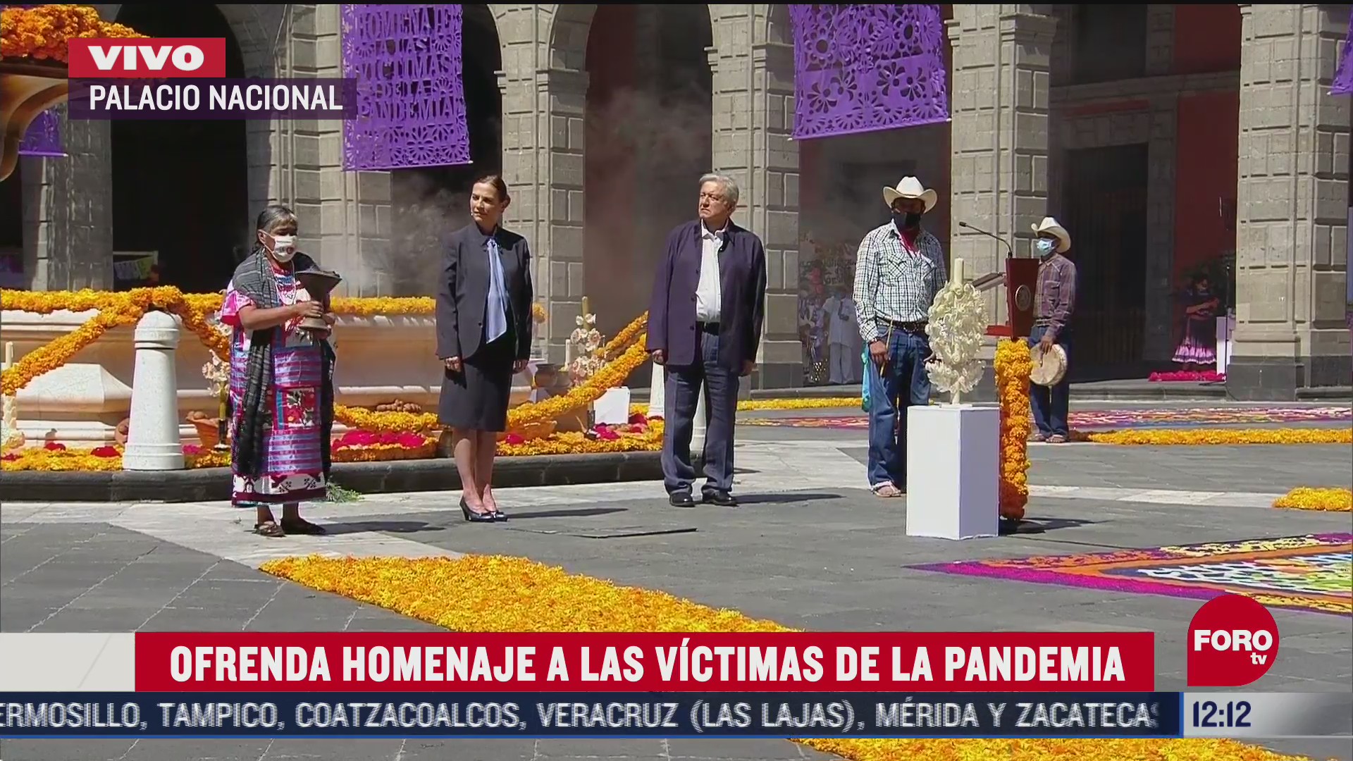 conmemoran el dia de muertos en palacio nacional