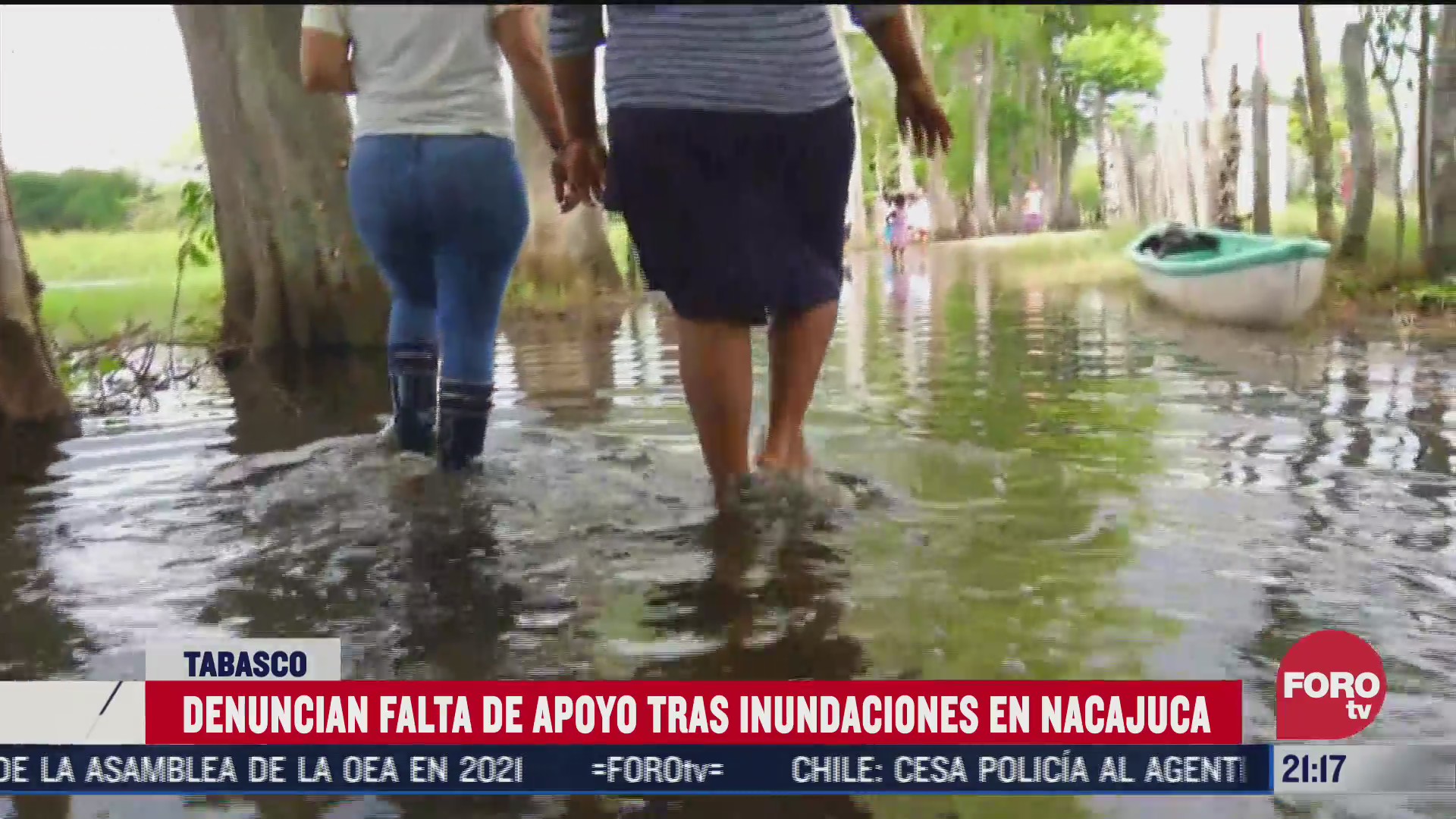 Habitantes de Tabasco denuncian falta de apoyo tras inundaciones del huracán Delta