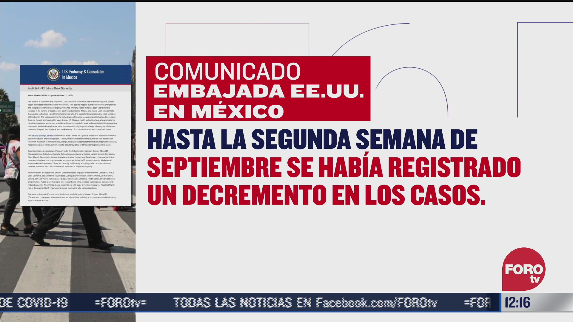 embajada de eeuu emite alerta por incremento de covid 19 en mexico