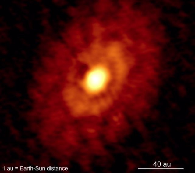 Imagen revela cómo se forman los planetas alrededor de una estrella joven