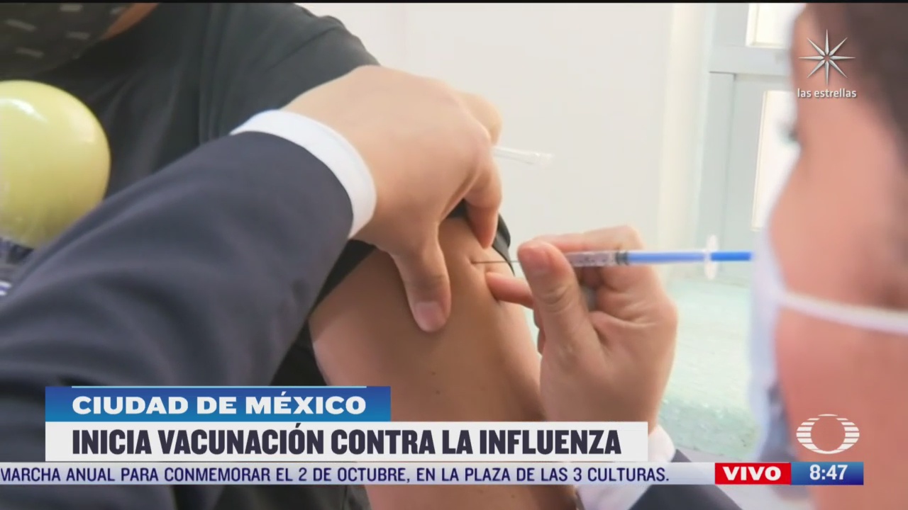 habitantes de la cdmx se aplican vacuna contra la influenza