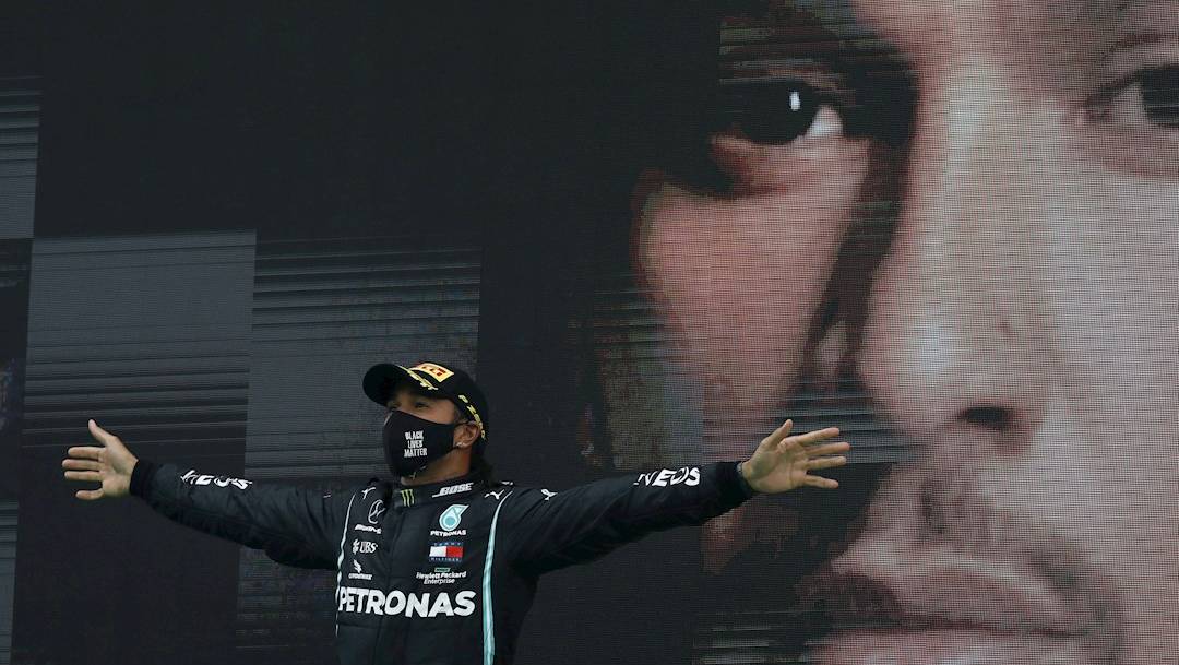 Con su victoria en Portugal, Hamilton suma 93 victorias en la F1 y se coloca como el máximo ganador en la historia de la categoría, por encima de Schumacher